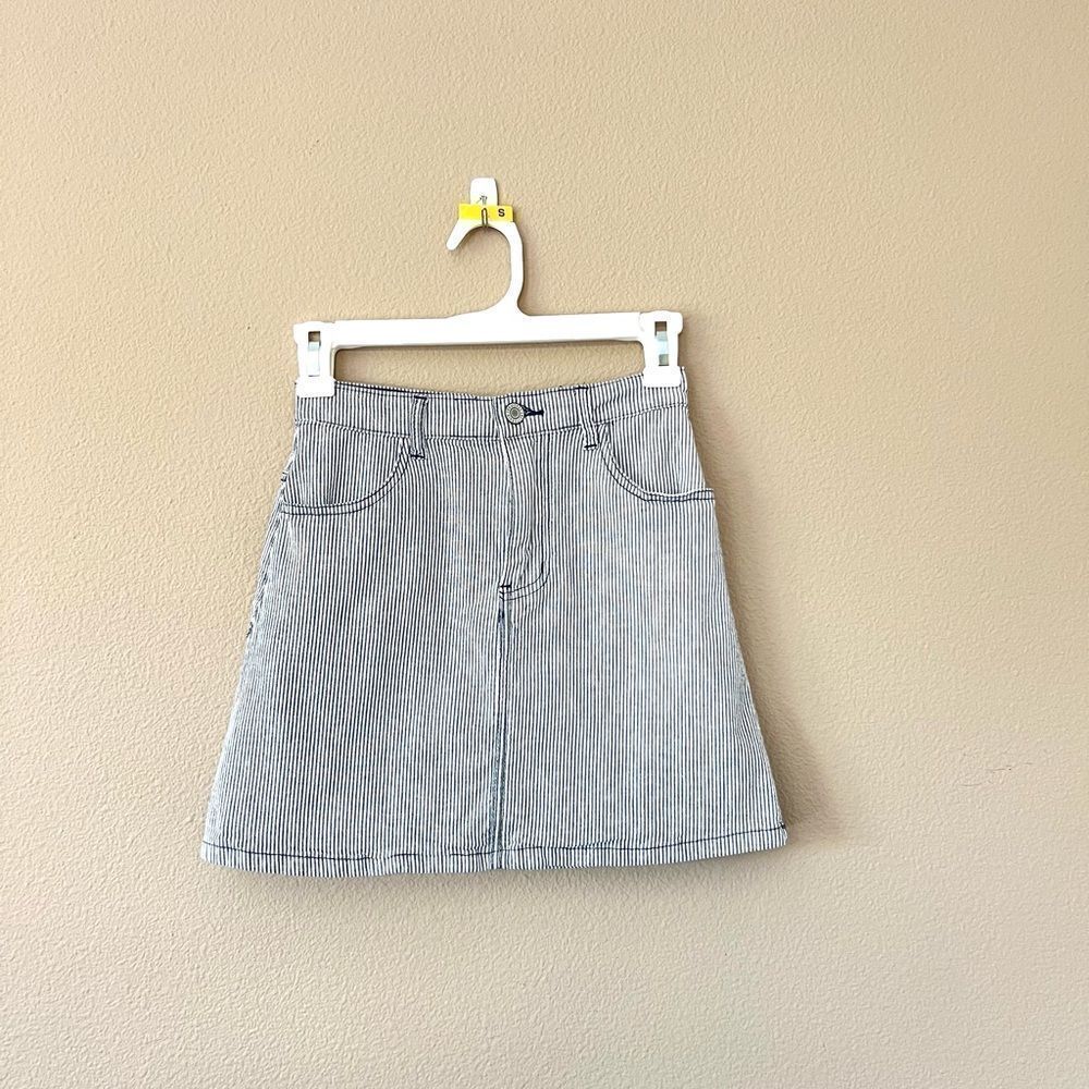 J. Galt Shanghai Striped Mini Skirt